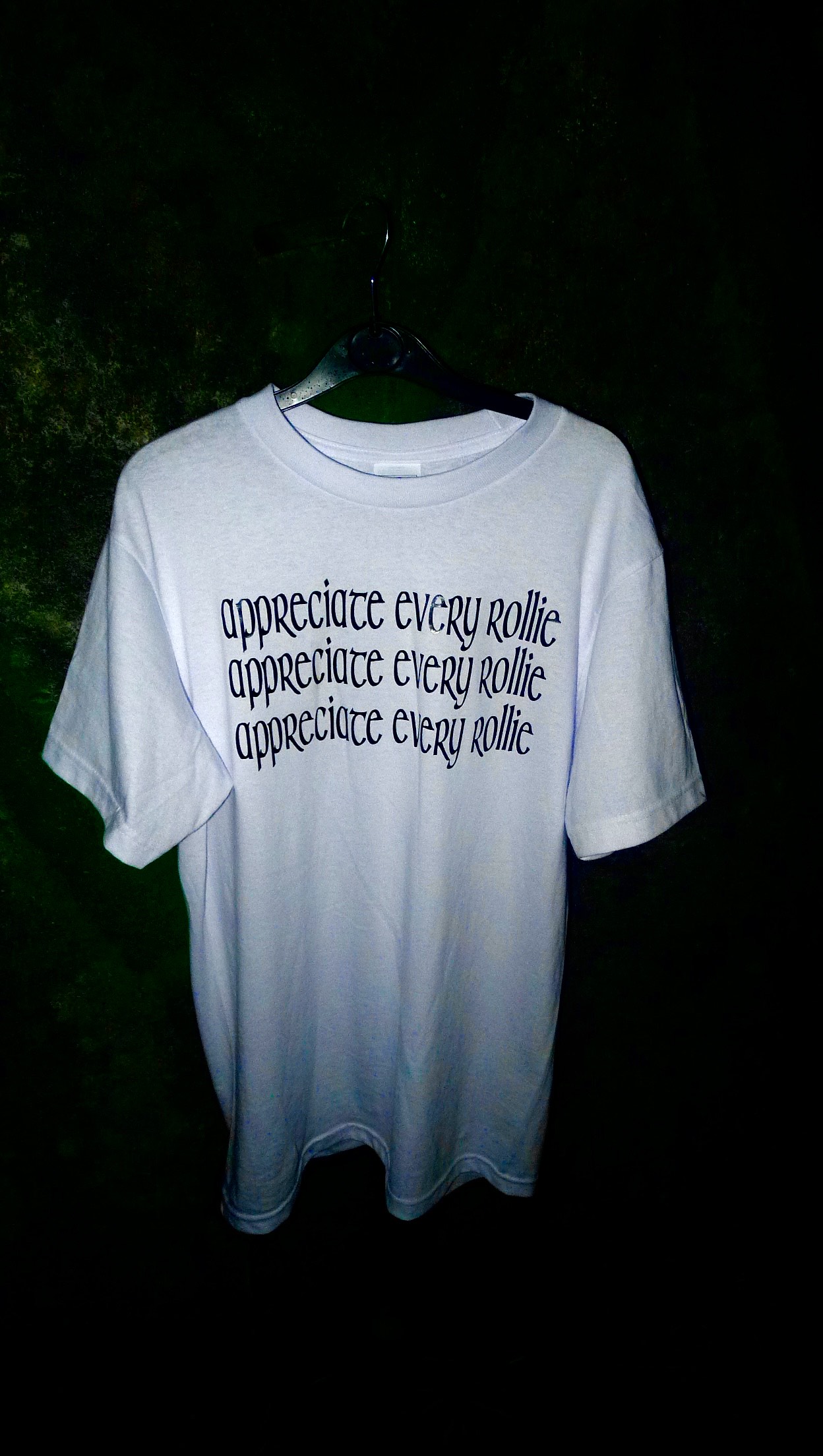 Lifestyle shot of appreciate every rollie Tee
